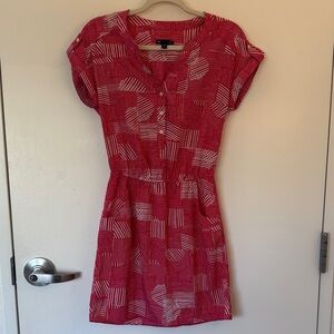 GAP Hot Pink Geometric Mini Dress